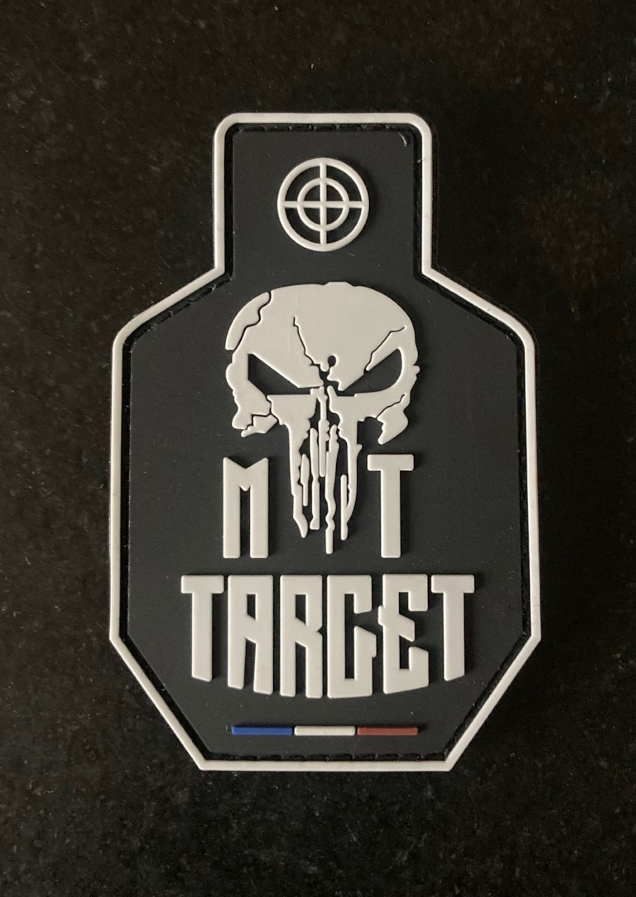 Patch PVC “MT-Target” Noir 80×50