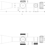 Lunette de tir Schmidt & Bender PM II , “High Power” 5-45×56 LP réticule P4LF, CW